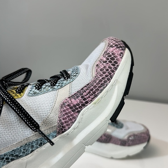 Skechers Rovina Jungle Vibes White Faux Leather Chunky Dad Sneakers Size 7 - Picture 15 of 15